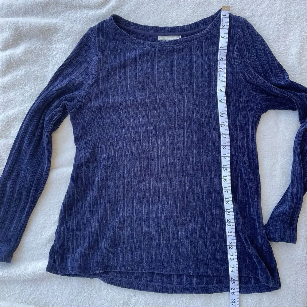 Dana Buchman Blue Super Soft Crew Neck Blue Sweater Women’s - Size M - Picture 6 of 7